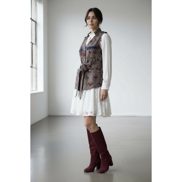 Elvenses {Anthropologie} Geo Safari Print Vest - Picture 2 of 9